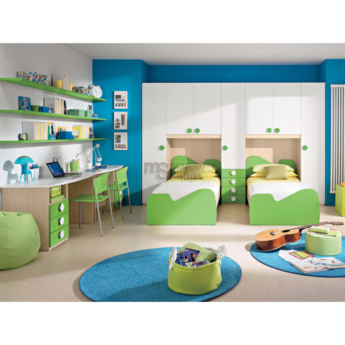 Мебель для детской комнаты двух мальчиков